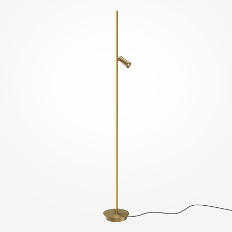 Lampa podłogowa metalowa mosiężna MOD395FL-L28BS3K z serii Thin - Lampy Maytoni