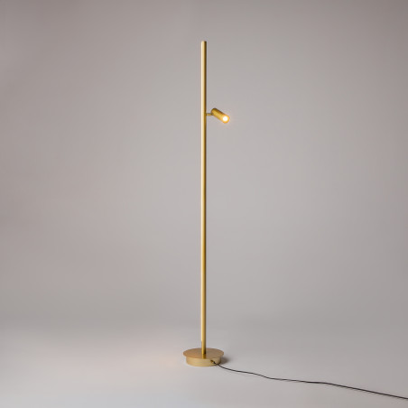 Lampa podłogowa metalowa mosiężna MOD395FL-L28BS3K z serii Thin - Lampy Maytoni