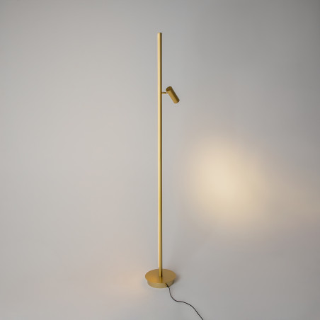 Lampa podłogowa metalowa mosiężna MOD395FL-L28BS3K z serii Thin - Lampy Maytoni