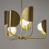 Lampa wisząca szklana mosiężna 6-punktowa MOD164PL-06BS z serii Tropic - Lampy Maytoni