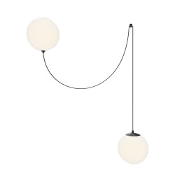 Lampa wisząca szklana czarna MOD427PL-L20B3K1 z serii Twins - Lampy Maytoni