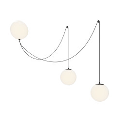 Lampa wisząca szklana czarna MOD427PL-L30B3K1 z serii Twins - Lampy Maytoni