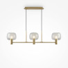 Lampa wisząca szklana złota 3-punktowa MOD411PL-03G z serii Vision - Lampy Maytoni