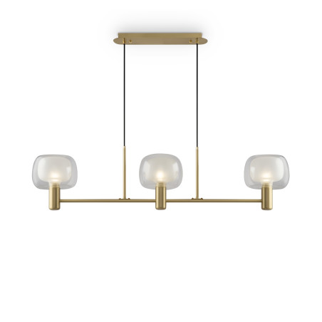 Lampa wisząca szklana złota 3-punktowa MOD411PL-03G z serii Vision - Lampy Maytoni
