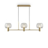 Lampa wisząca szklana złota 3-punktowa MOD411PL-03G z serii Vision - Lampy Maytoni
