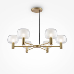 Lampa wisząca szklana złota 6-punktowa MOD411PL-06G z serii Vision - Lampy Maytoni