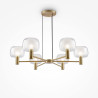 Lampa wisząca szklana złota 6-punktowa MOD411PL-06G z serii Vision - Lampy Maytoni