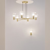 Lampa wisząca szklana złota 6-punktowa MOD411PL-06G z serii Vision - Lampy Maytoni