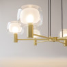 Lampa wisząca szklana złota 6-punktowa MOD411PL-06G z serii Vision - Lampy Maytoni