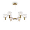 Lampa wisząca szklana złota 6-punktowa MOD411PL-06G z serii Vision - Lampy Maytoni