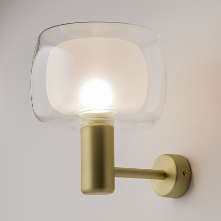 Kinkiet szklany złoty MOD411WL-01G z serii Vision - Lampy Maytoni