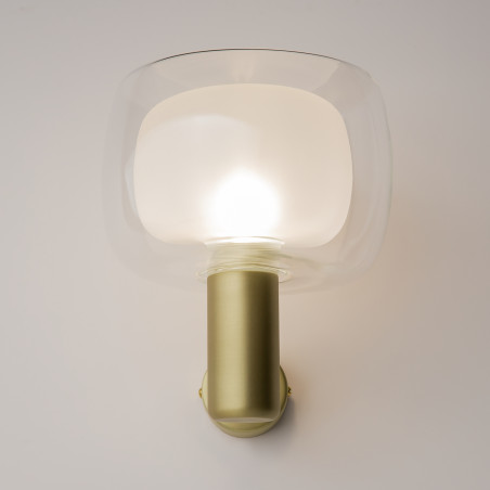 Kinkiet szklany złoty MOD411WL-01G z serii Vision - Lampy Maytoni