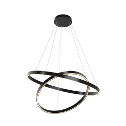 Lampa wisząca silikonowa czarna MOD058PL-L74BK z serii Rim - Lampy Maytoni