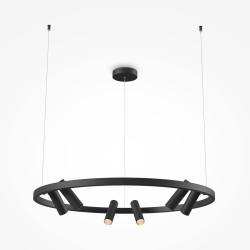 Lampa wisząca aluminiowa czarna MOD102PL-L42B z serii Satellite - Lampy Maytoni