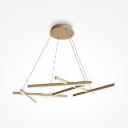 Lampa wisząca akrylowa złota MOD016PL-L75MG3K z serii Line - Lampy Maytoni