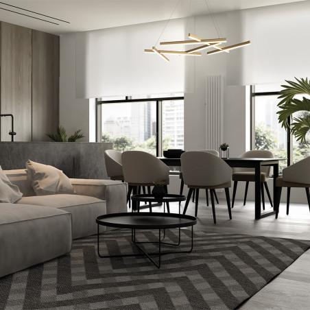 Lampa wisząca akrylowa złota MOD016PL-L75MG3K z serii Line - Lampy Maytoni