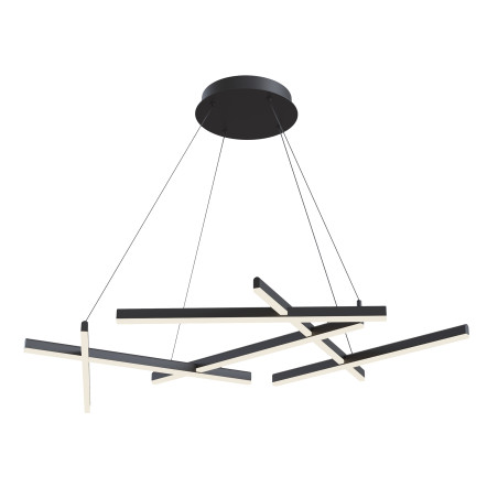 Lampa wisząca akrylowa czarna 6-punktowa MOD016PL-L75B z serii Line - Lampy Maytoni