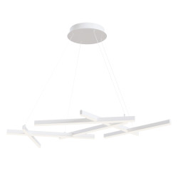 Lampa wisząca akrylowa biała 6-punktowa MOD016PL-L75W z serii Line - Lampy Maytoni