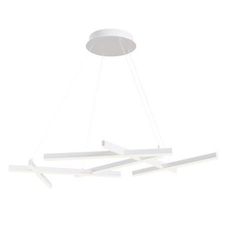 Lampa wisząca akrylowa biała 6-punktowa MOD016PL-L75W z serii Line - Lampy Maytoni