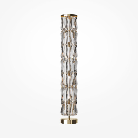 Lampa podłogowa kryształowa złota 8-punktowa MOD043FL-08G z serii Puntes - Lampy Maytoni