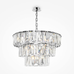 Lampa wisząca kryształowa chromowana 18-punktowa MOD043PL-18CH z serii Puntes - Lampy Maytoni