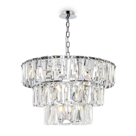 Lampa wisząca kryształowa chromowana 18-punktowa MOD043PL-18CH z serii Puntes - Lampy Maytoni