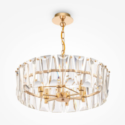 Lampa wisząca kryształowa złota 6-punktowa MOD043PL-06G z serii Puntes - Lampy Maytoni