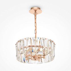 Lampa wisząca kryształowa złota 4-punktowa MOD043PL-04G z serii Puntes - Lampy Maytoni