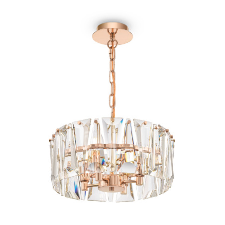 Lampa wisząca kryształowa złota 4-punktowa MOD043PL-04G z serii Puntes - Lampy Maytoni