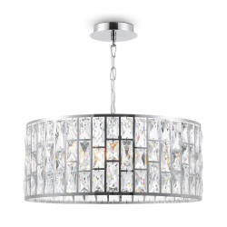 Lampa wisząca kryształowa chromowana 4-punktowa MOD184-PL-04-CH z serii Gelid - Lampy Maytoni