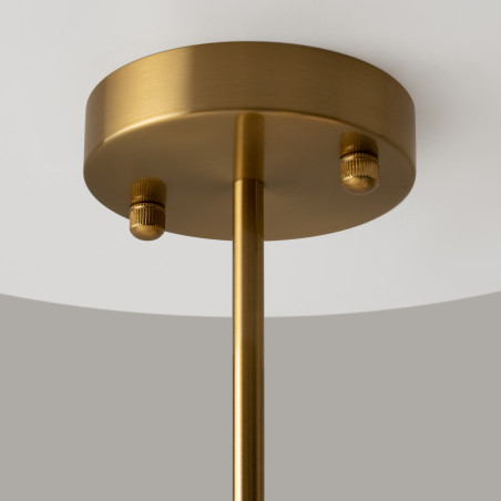 Lampa wisząca szklana czarno-mosiężna 8-punktowa MOD089PL-08BS z serii Fortano - Lampy Maytoni