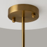 Lampa wisząca szklana czarno-mosiężna 8-punktowa MOD089PL-08BS z serii Fortano - Lampy Maytoni