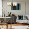 Lampa wisząca szklana czarno-mosiężna 8-punktowa MOD089PL-08BS z serii Fortano - Lampy Maytoni
