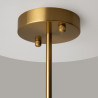 Lampa wisząca szklana czarno-mosiężna 6-punktowa MOD089PL-06BS z serii Fortano - Lampy Maytoni