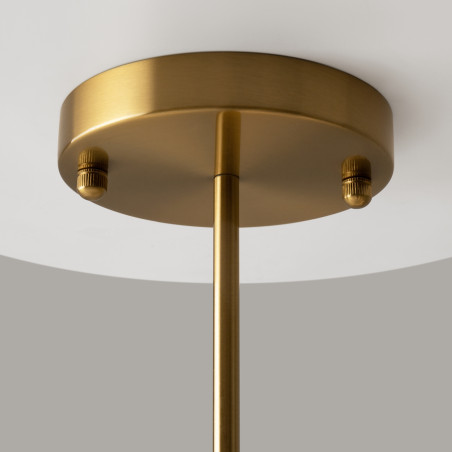 Lampa wisząca szklana czarno-mosiężna 10-punktowa MOD089PL-10BS z serii Fortano - Lampy Maytoni