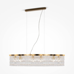 Lampa wisząca kryształowa złota 6-punktowa DIA005PL-06G z serii Dune - Lampy Maytoni