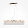 Lampa wisząca kryształowa złota 6-punktowa DIA005PL-06G z serii Dune - Lampy Maytoni