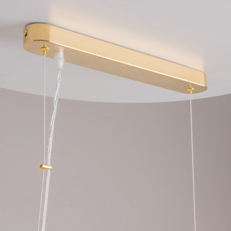 Lampa wisząca kryształowa złota 6-punktowa DIA005PL-06G z serii Dune - Lampy Maytoni