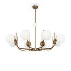 Lampa wisząca szklana brązowa 8-punktowa MOD109PL-08BS z serii Rendez-vous - Lampy Maytoni