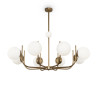 Lampa wisząca szklana brązowa 8-punktowa MOD109PL-08BS z serii Rendez-vous - Lampy Maytoni