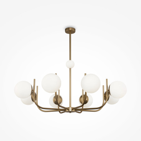 Lampa wisząca szklana brązowa 8-punktowa MOD109PL-08BS z serii Rendez-vous - Lampy Maytoni