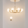 Lampa wisząca szklana brązowa 8-punktowa MOD109PL-08BS z serii Rendez-vous - Lampy Maytoni