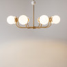 Lampa wisząca szklana brązowa 8-punktowa MOD109PL-08BS z serii Rendez-vous - Lampy Maytoni