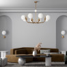 Lampa wisząca szklana brązowa 8-punktowa MOD109PL-08BS z serii Rendez-vous - Lampy Maytoni