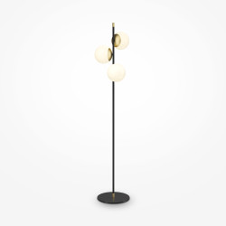 Lampa podłogowa szklana czarna 3-punktowa MOD048FL-03G z serii Nostalgia - Lampy Maytoni