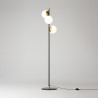 Lampa podłogowa szklana czarna 3-punktowa MOD048FL-03G z serii Nostalgia - Lampy Maytoni