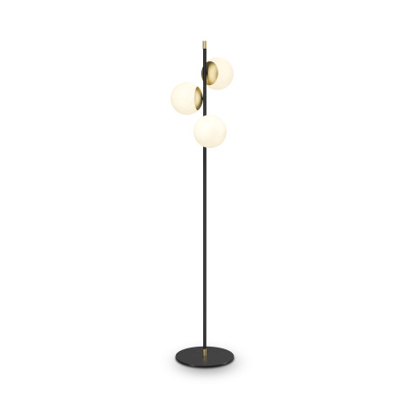 Lampa podłogowa szklana czarna 3-punktowa MOD048FL-03G z serii Nostalgia - Lampy Maytoni