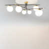 Plafon szklany czarny 6-punktowy MOD048CL-06G z serii Nostalgia - Lampy Maytoni