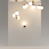 Plafon szklany czarny 6-punktowy MOD048CL-06G z serii Nostalgia - Lampy Maytoni