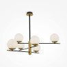 Lampa wisząca szklana czarna 6-punktowa MOD048PL-06G z serii Nostalgia - Lampy Maytoni